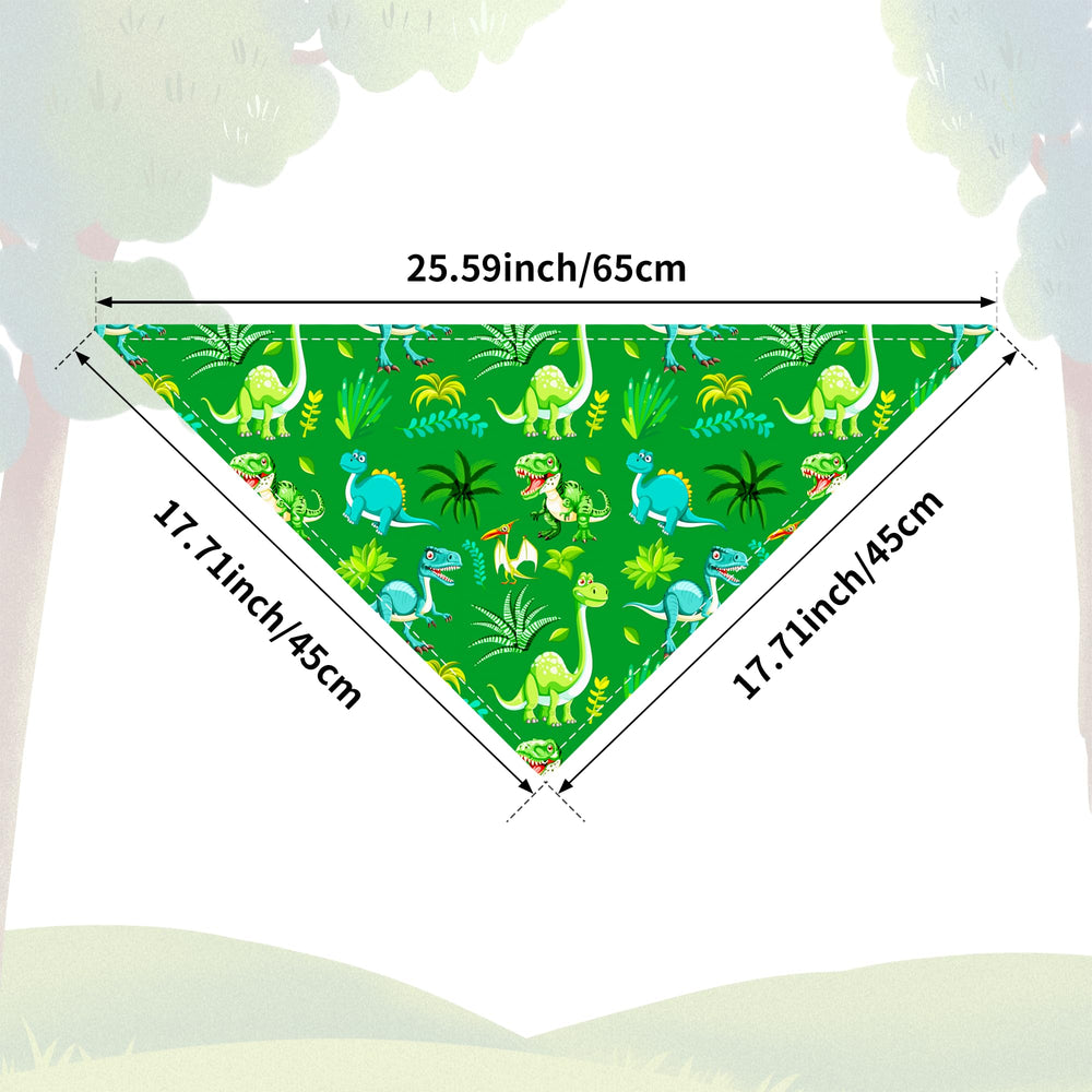 JpGdn Bandana dinosaure motifs variés, idéal pour sorties quotidiennes et photos.
