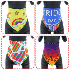 Bandana JpGdn motif cœur Pride, symbole inclusif pour événements LGBTQ