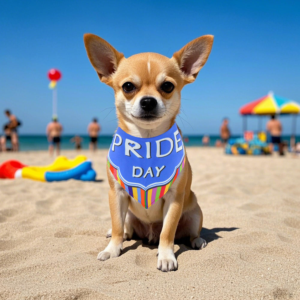 Bandana JpGdn motif Pride bisou, couleur vive et tendance