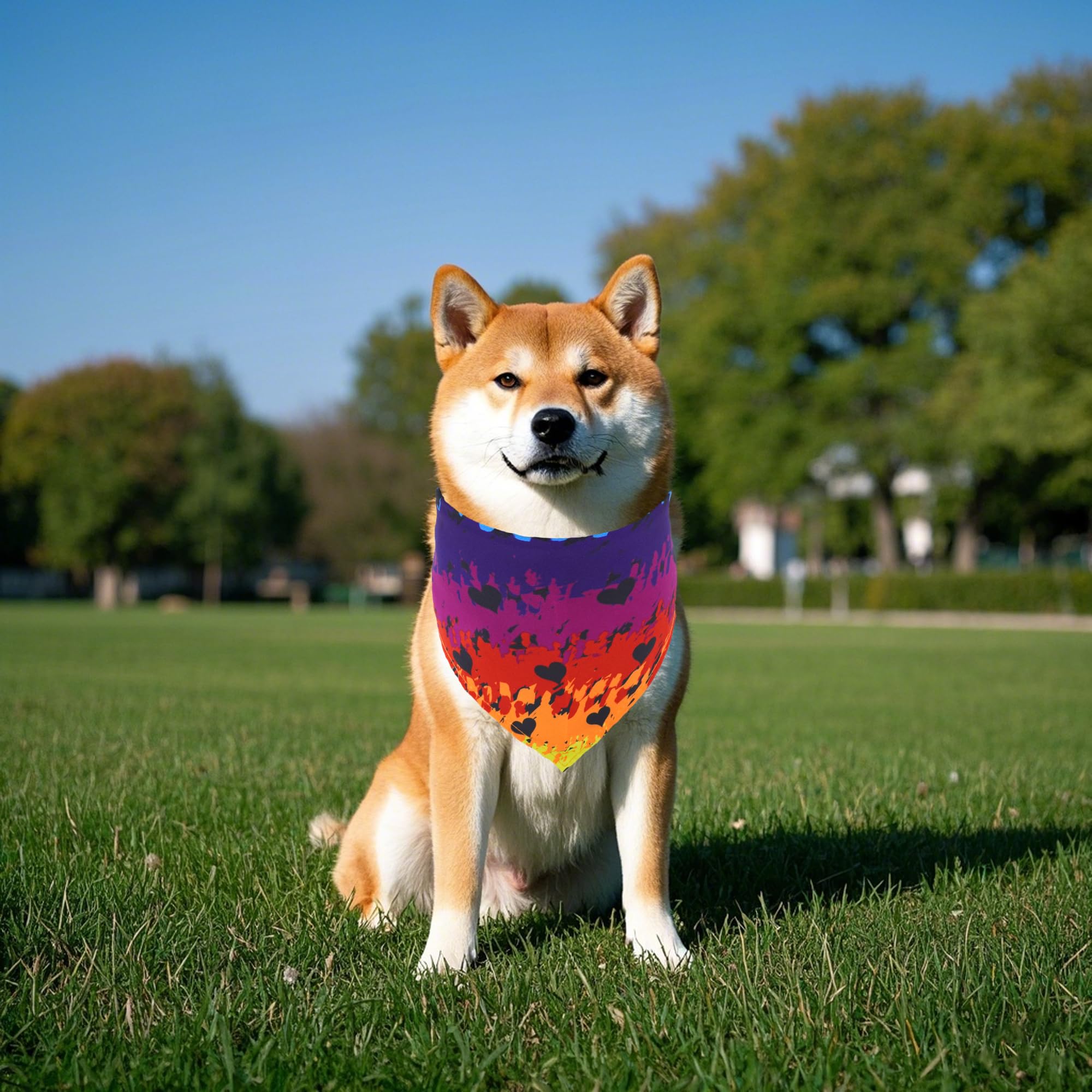 Bandana JpGdn multi-motifs Pride, pratique pour familles multi-chiens