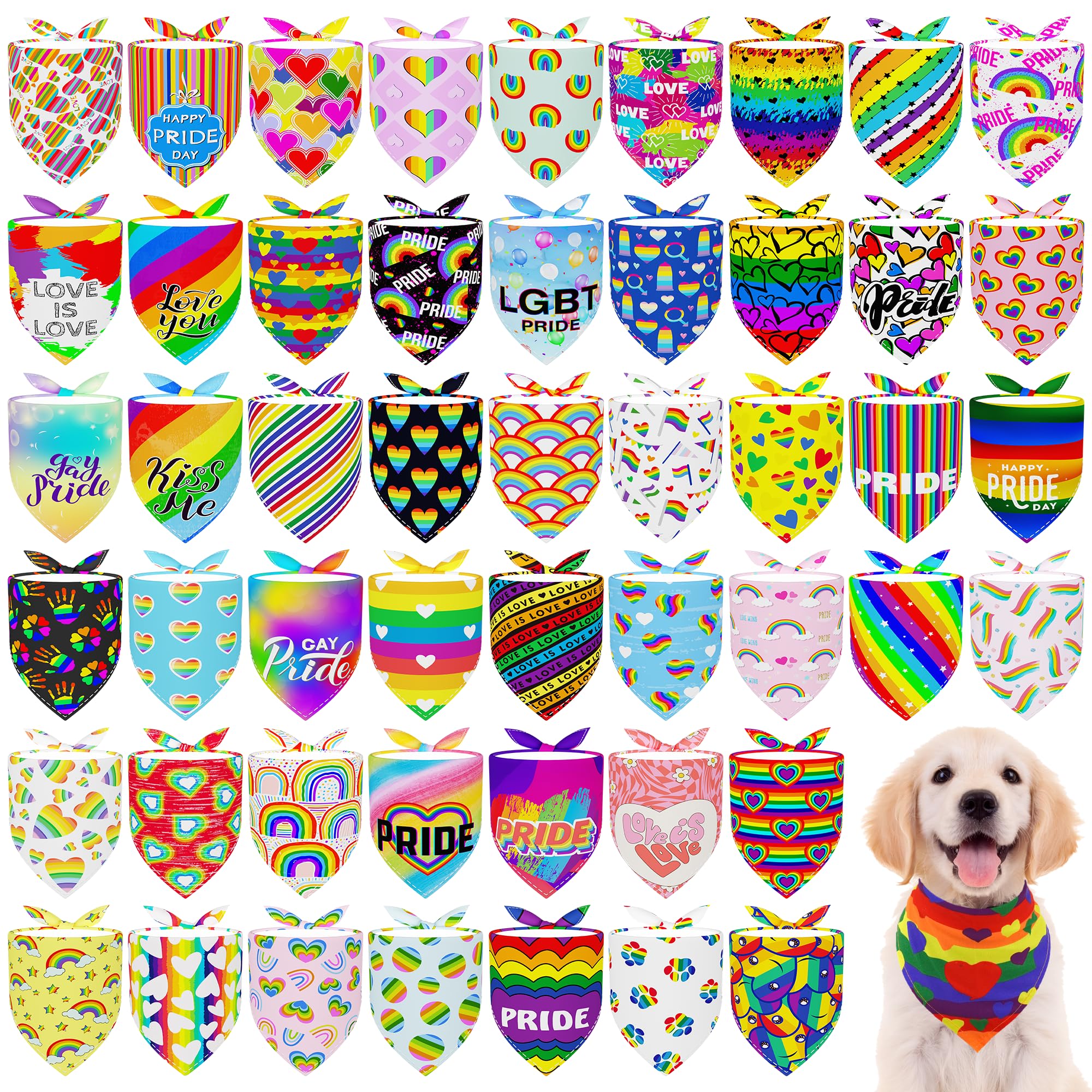 Bandana JpGdn Pride arc-en-ciel, parfait pour les parades et séances photo