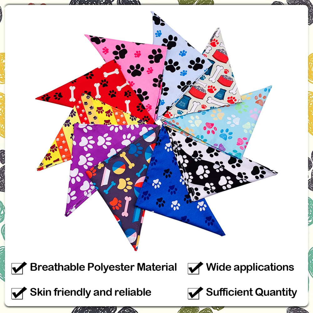 Bandana JpGdn XL imprimé os et patte, tendance et confortable.