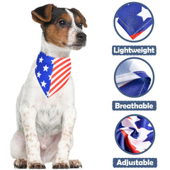 JpGdn bandanas chien bords cousus renforcés, lavage facile.