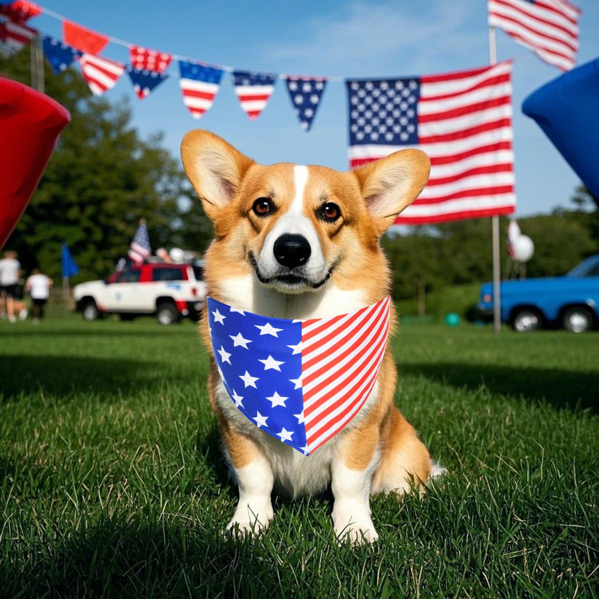JpGdn bandanas chien couleurs variées, parfaits pour fêtes et sorties.