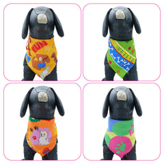 JpGdn bandanas lavage facile en polyester durable pour chien