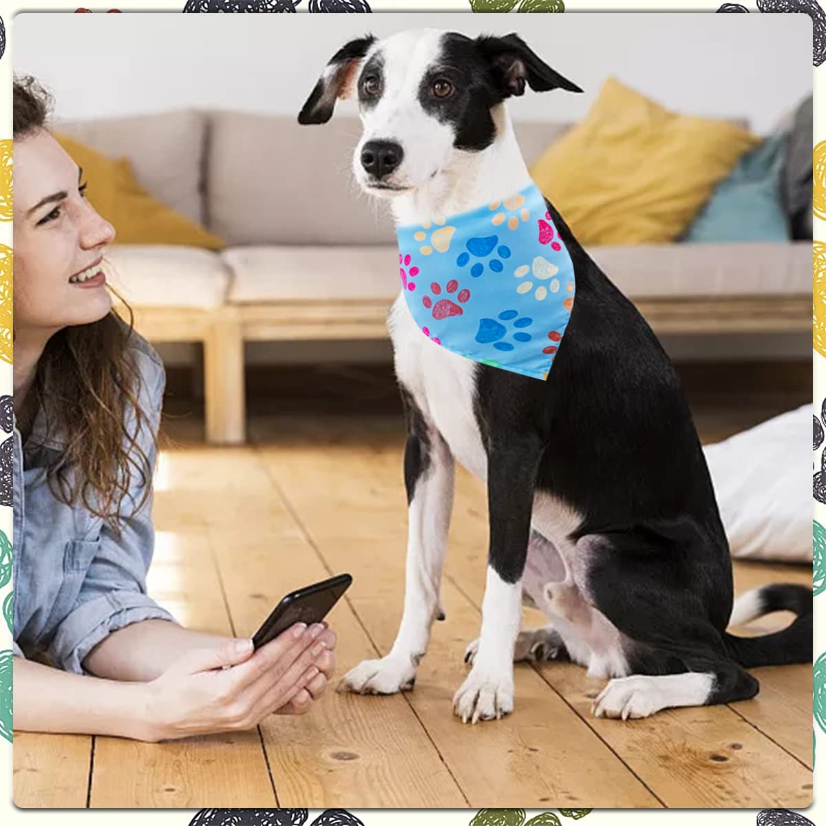 Bandanas JpGdn durables, lavable en machine et facile à entretenir.