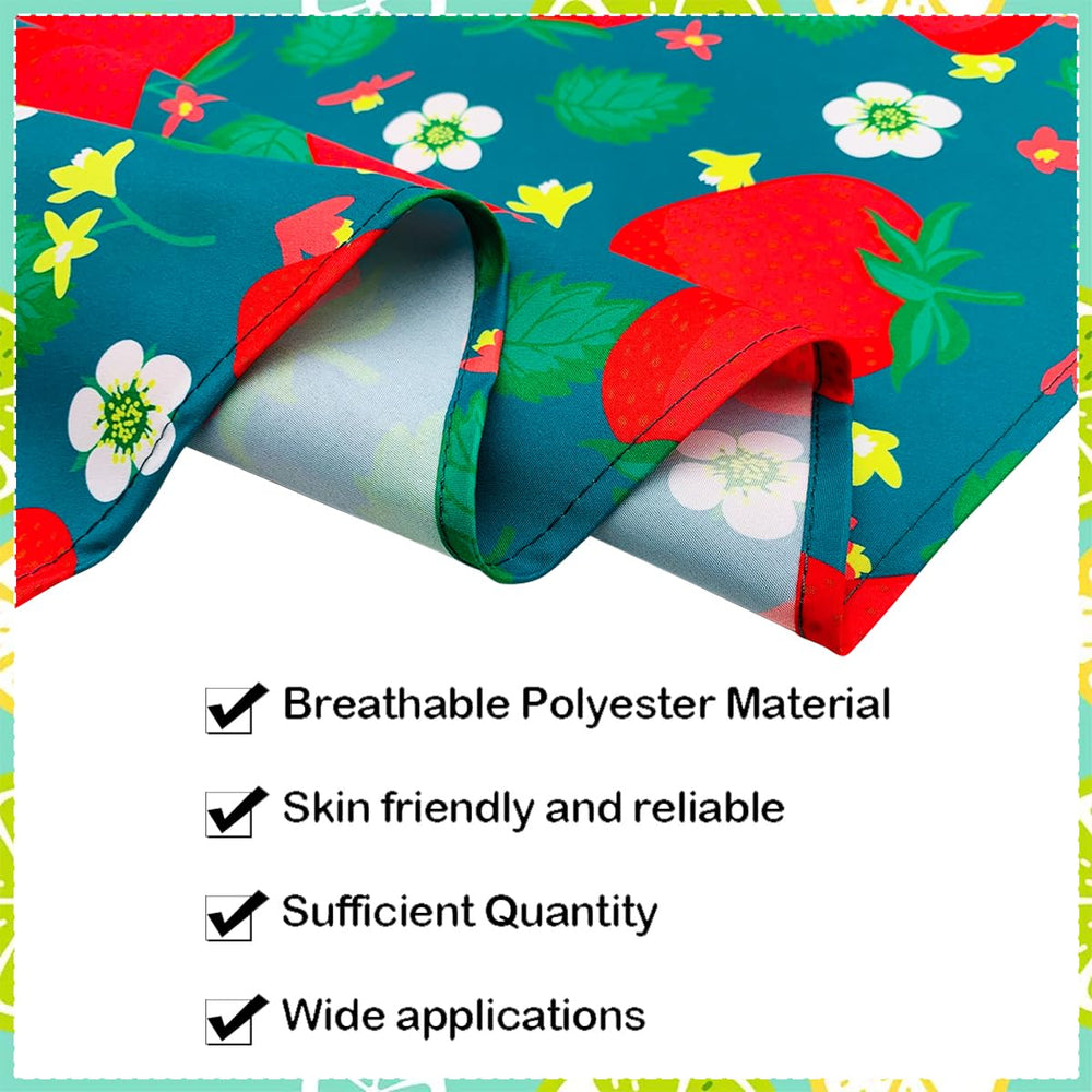 Bandanas JpGdn polyester durable, bords cousus renforcés pour la longévité.
