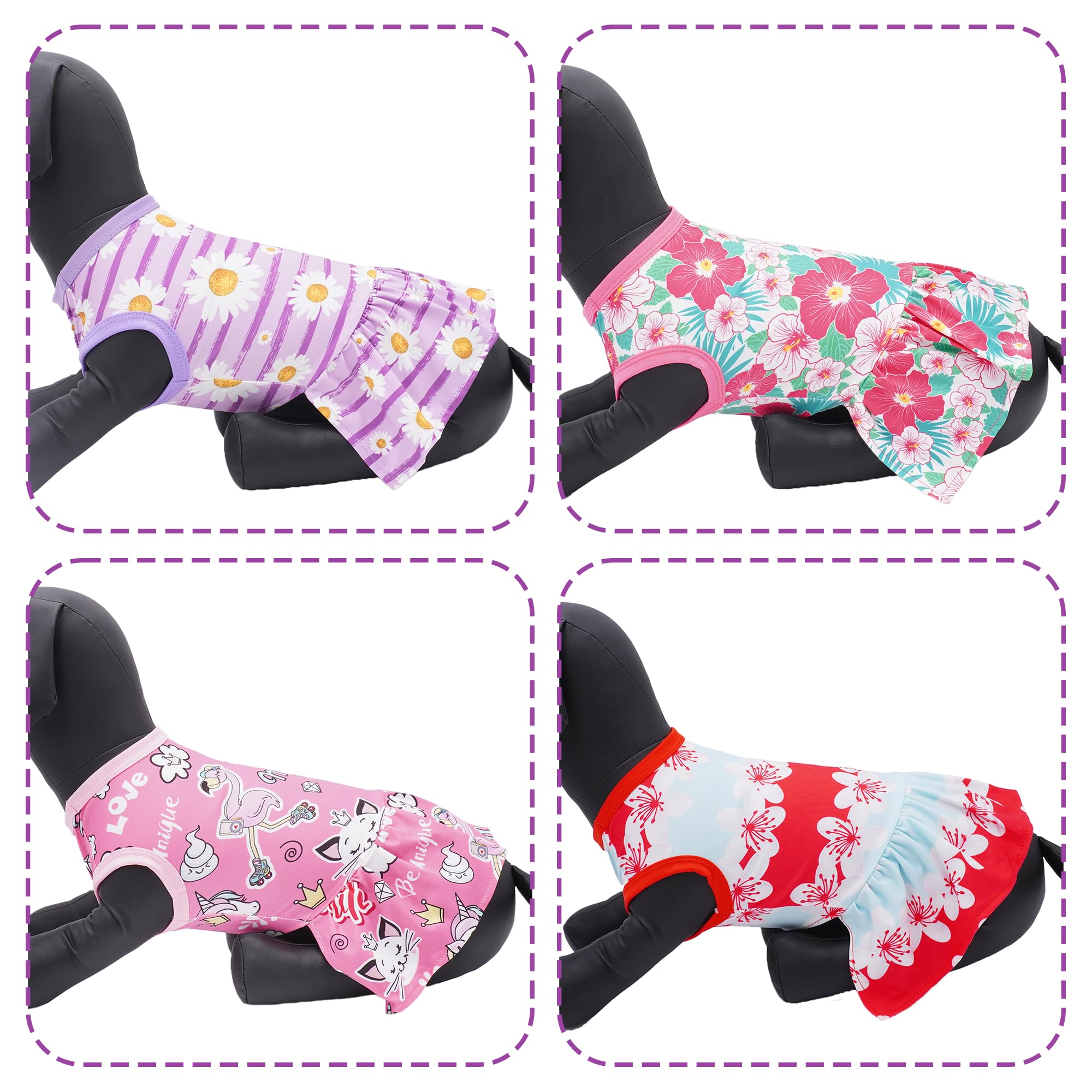 JpGdn robe licorne rouge pour chien XXL, sortie photo idéale.