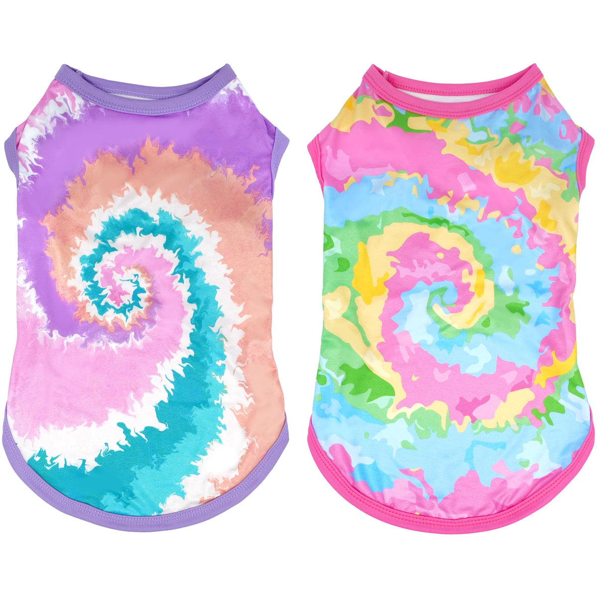 JpGdn haut chiot sans manches arc-en-ciel rose violet, confort lors des promenades