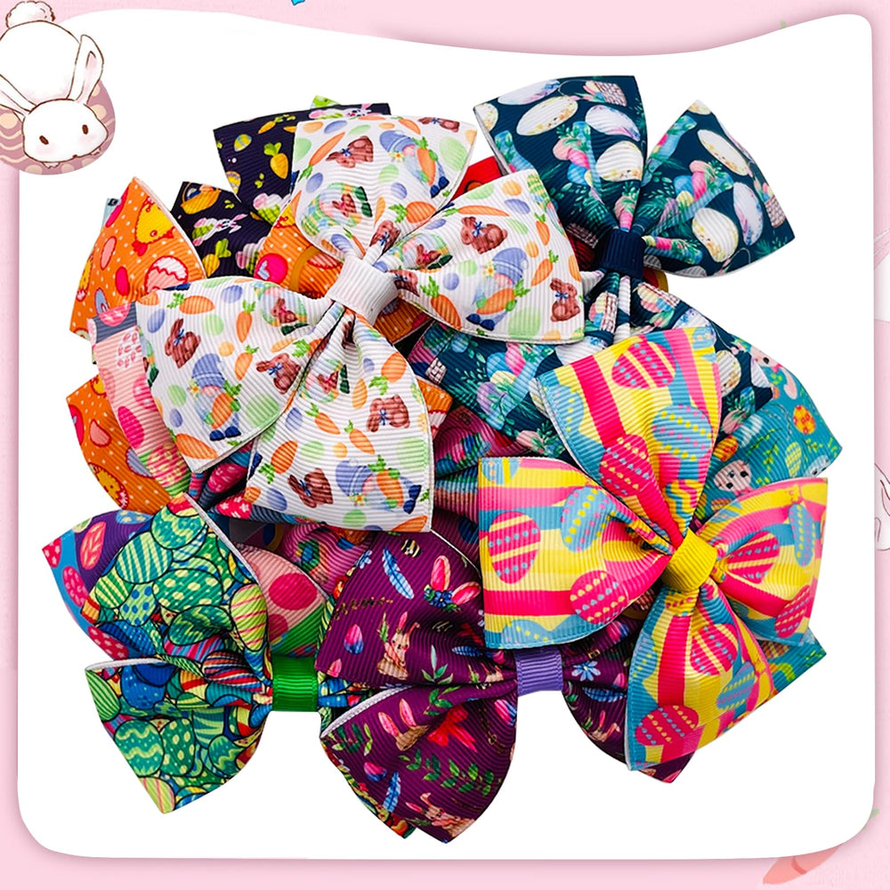 Motif œufs JpGdn – nœud décoratif pour Pâques et photos.