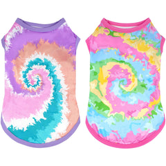 Vêtement JpGdn à motif arc-en-ciel pour chien moyen – confort durable.