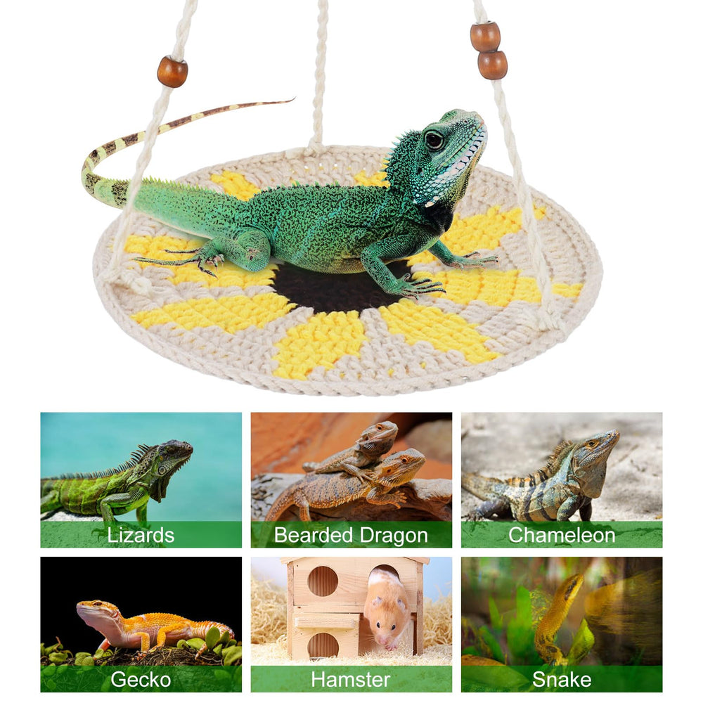 Hamac Jspupifip réptile taille réglable, s’adapte à diverses cages.