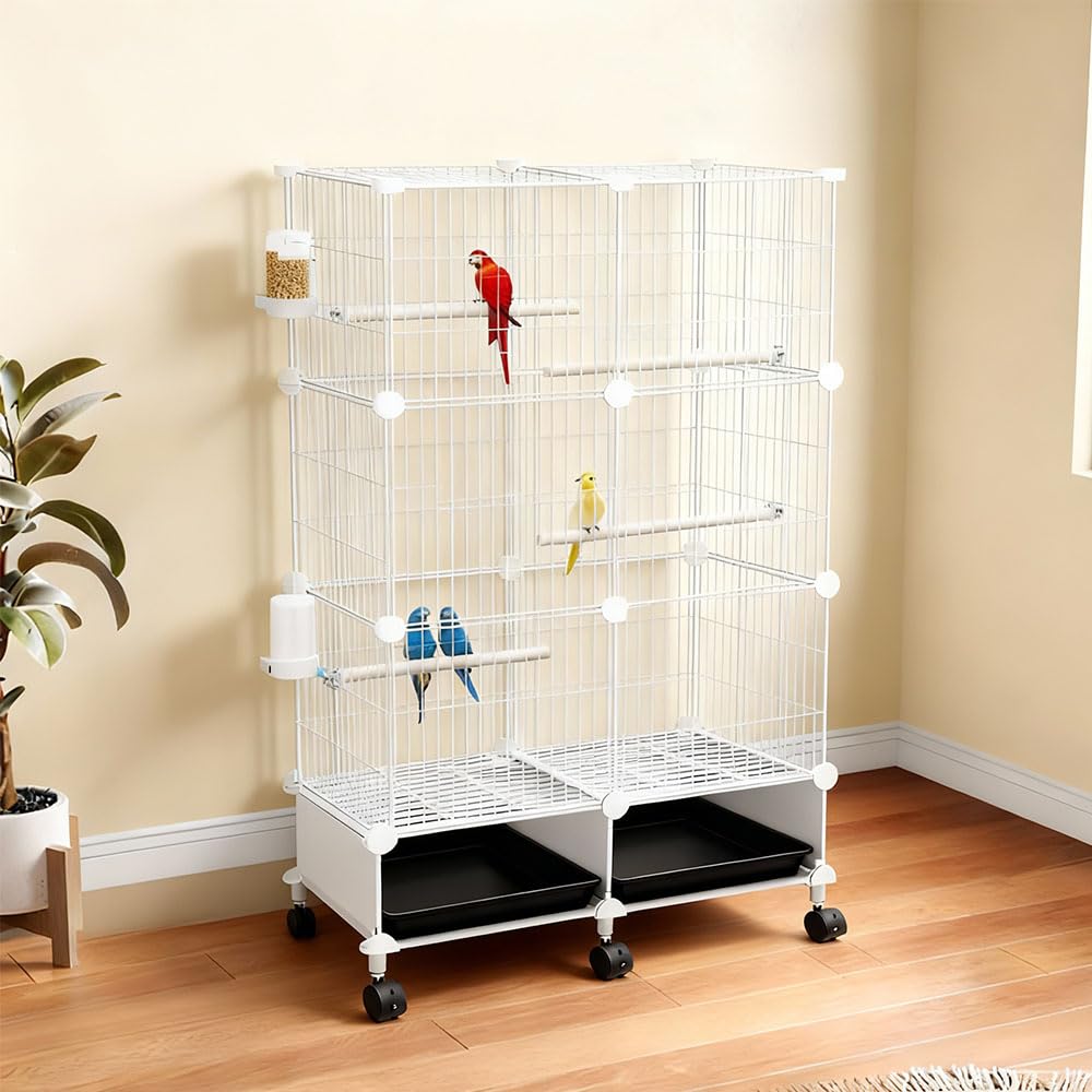 Perches en bois JTACHIONG pour cage d'oiseaux, confort et variété d'appuis.