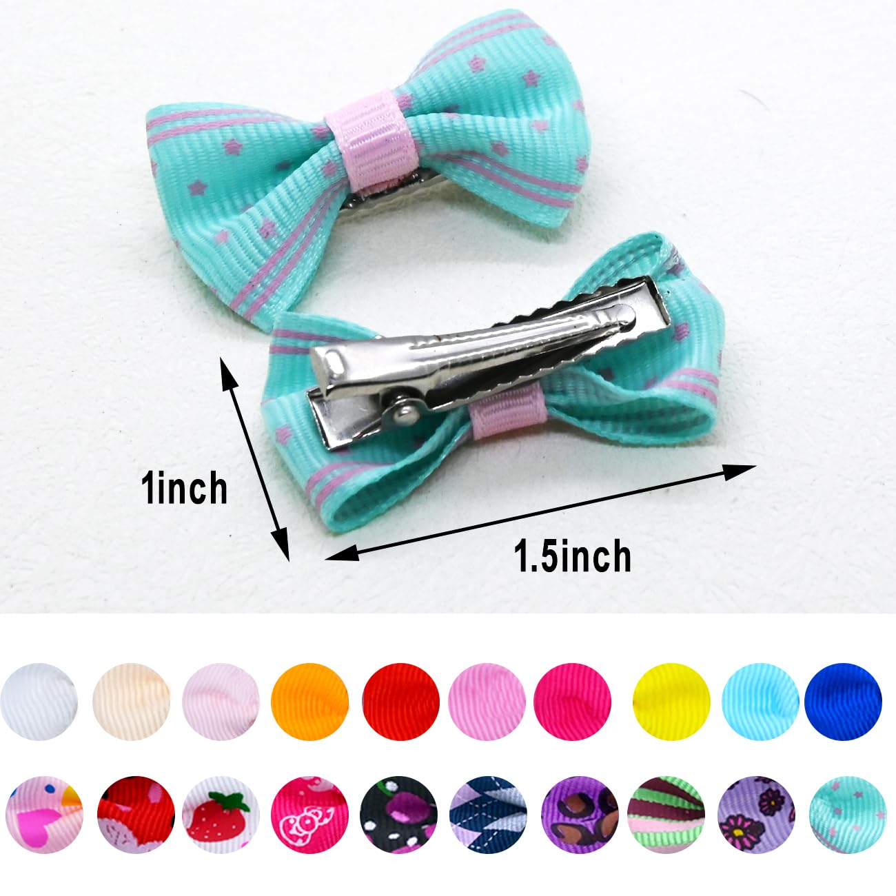 Broches JUCCPUL pour chien bleu ciel, parfaites pour sorties et photos.