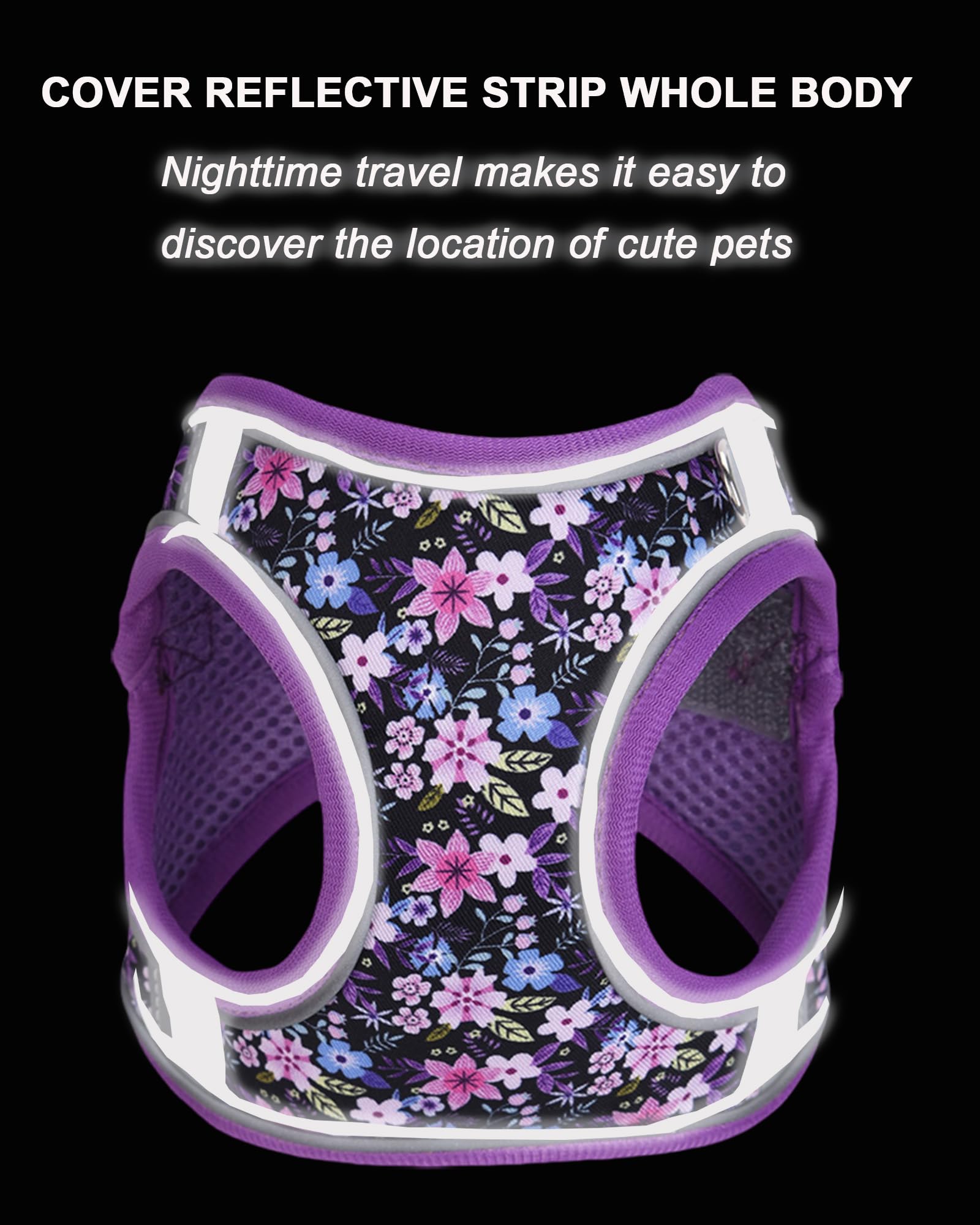 JUFOO imprimé fleurs violet attire l'attention tout en restant confortable et sûr