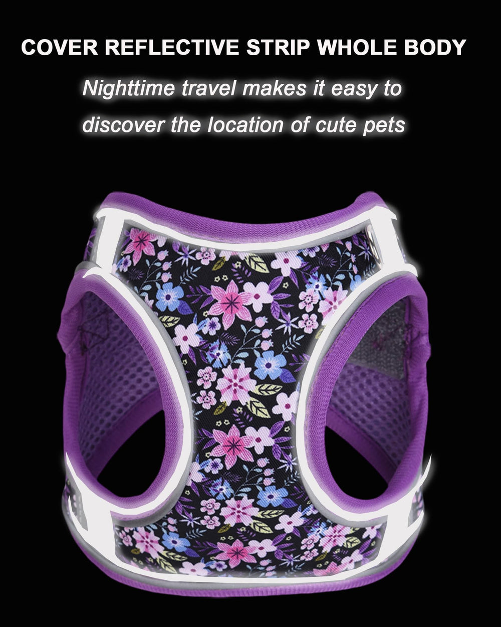 JUFOO imprimé fleurs violet attire l'attention tout en restant confortable et sûr