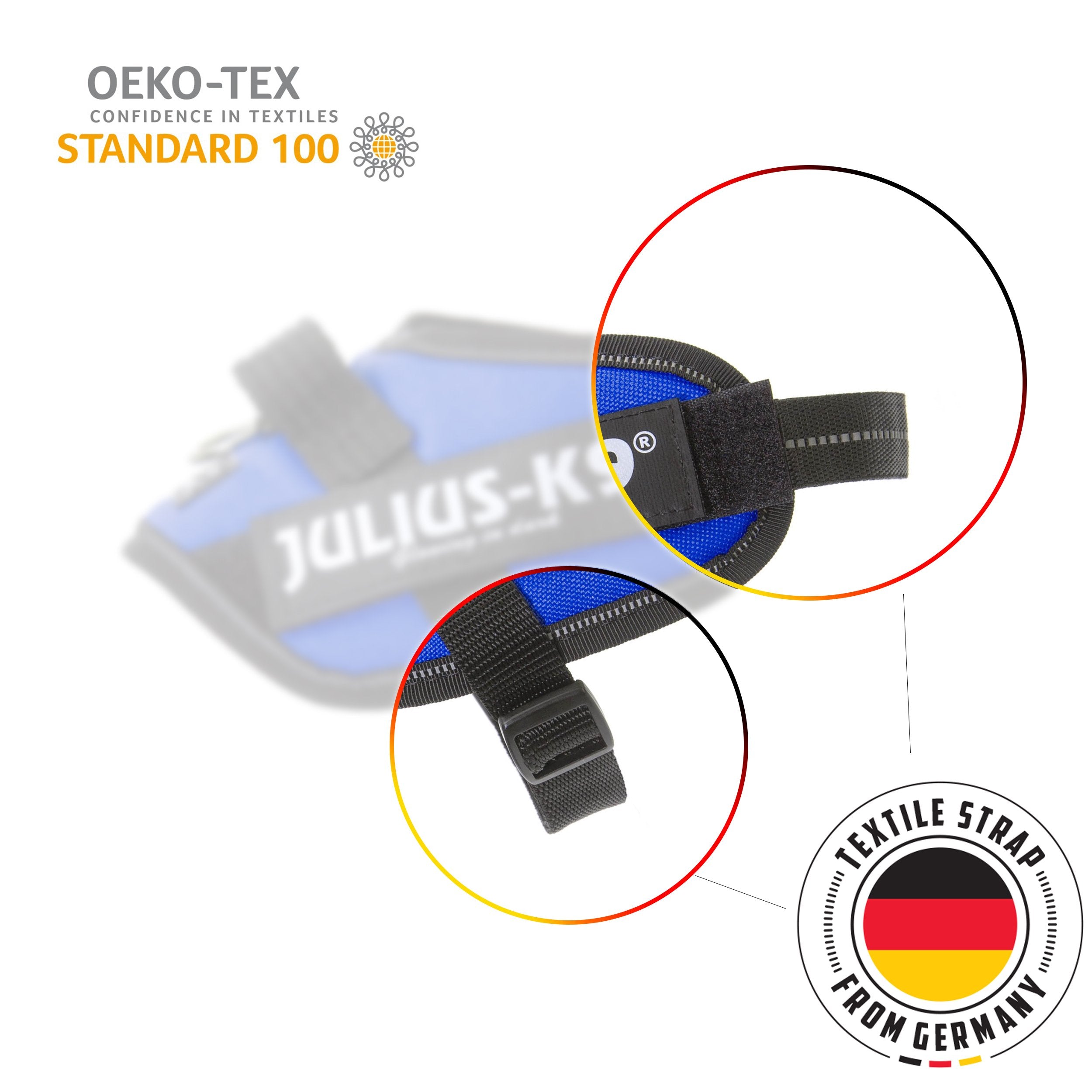 Julius-K9 IDC Powerharness porte-lampe utile lors des sorties nocturnes.