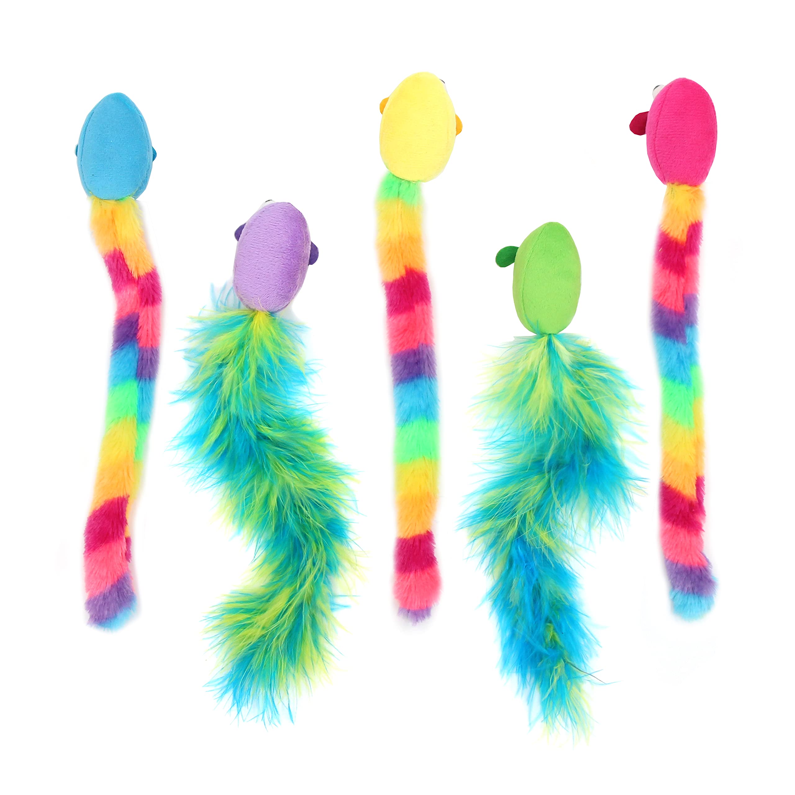 Jumpaws peluche catnip et plumes, idéal pour le jeu quotidien