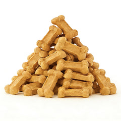 Jungle Calling : biscuit tendre au poulet en forme d’os, mâchable et savoureux.