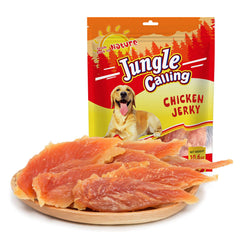 Jungle Calling emballage poulet jerky, friandise pratique pour l'entraînement