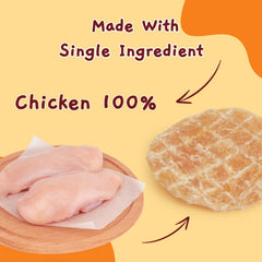 Jungle Calling ingrédient unique poulet: collation simple et naturelle pour chien.