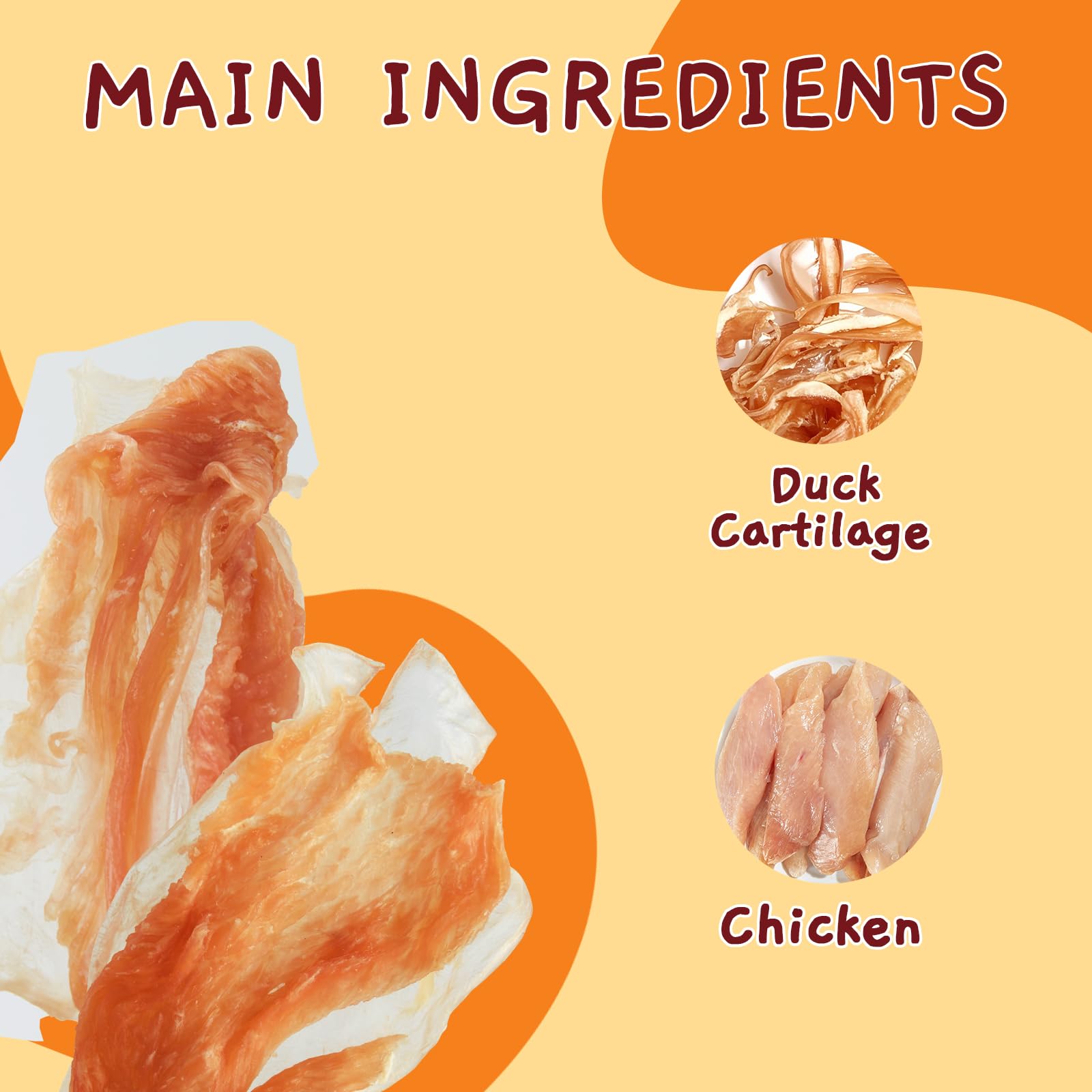 Jungle Calling jerky-poulet : récompense savoureuse idéale pour l'entraînement et les promenades.