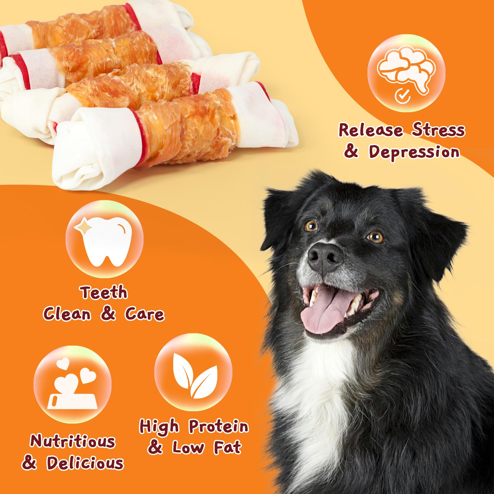 Informations caloriques par sachet pour planification des friandises.