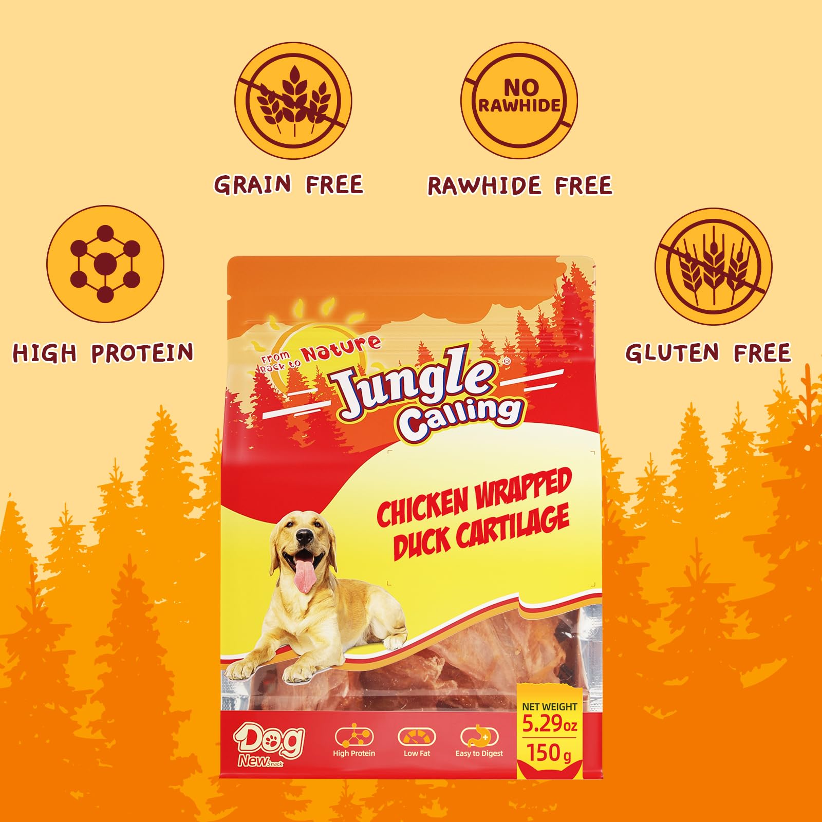 Jungle Calling os-sans-cuir : alternative saine sans cuir animal pour mastiquer.