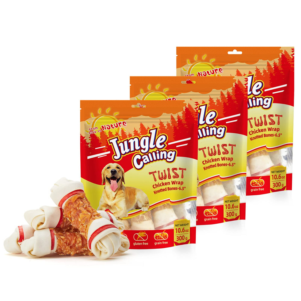 Jungle Calling: os wrap poulet 6,5 pouces, ideal pour grandes races et mastication durable.