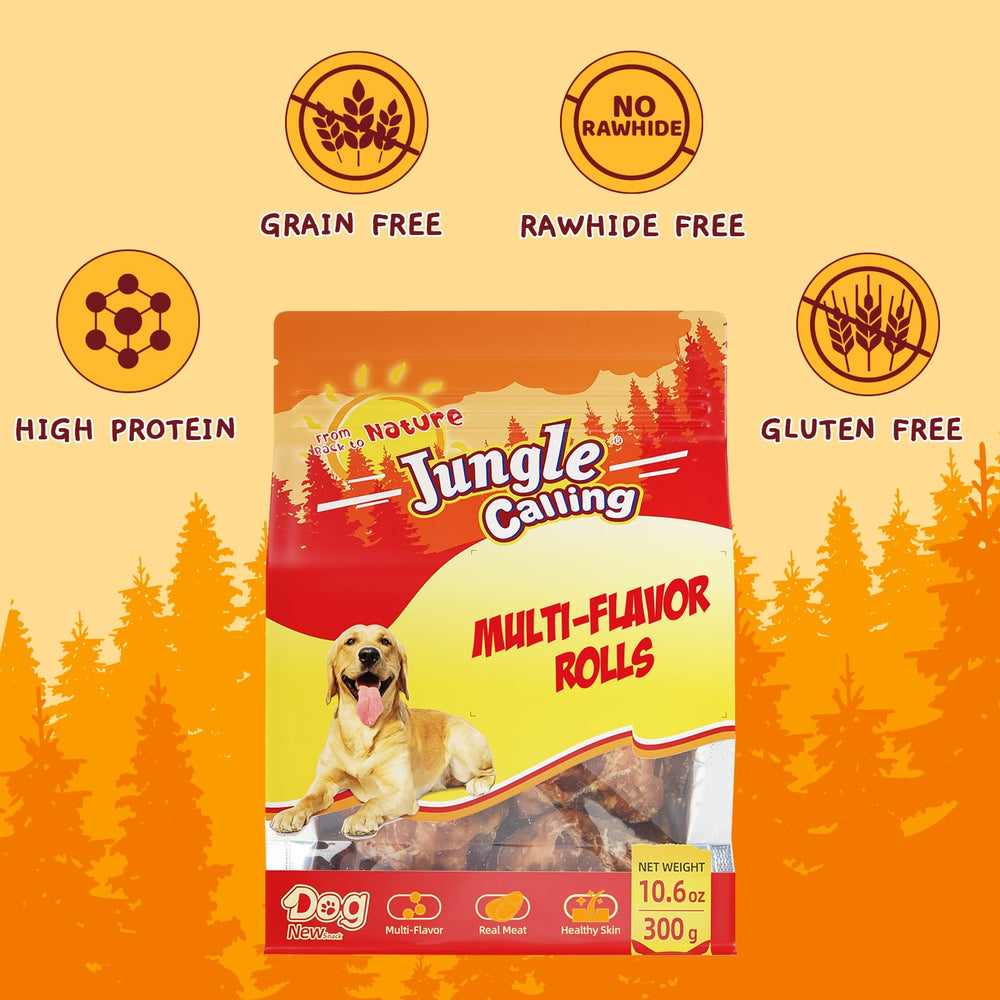 Rouleaux Jungle Calling peau et poil sains, riche en protéines.