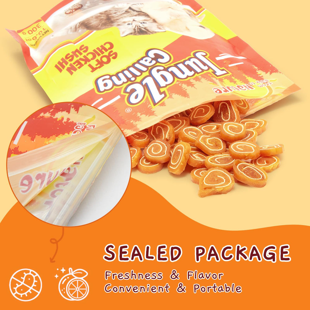 Jungle Calling sushi-poulet-morue saveur authentique et texture tendre.