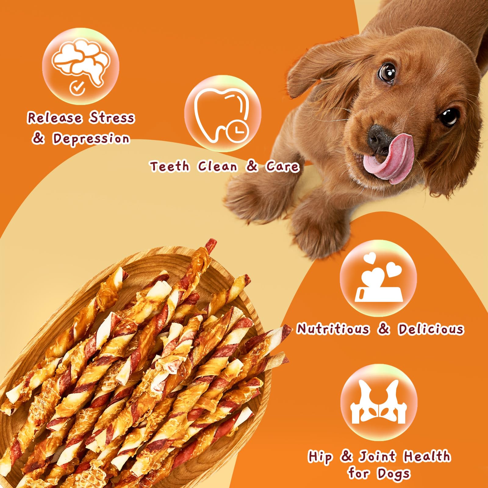 Taille adaptée pour chiots et chiens de petite à moyenne taille.