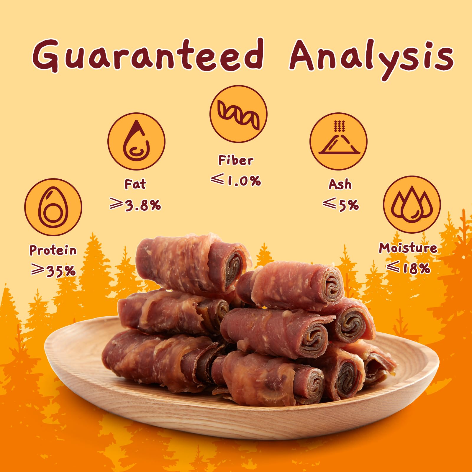 Jungle Calling Triple Flavor Rolls canard réel pour une saveur riche et naturelle.