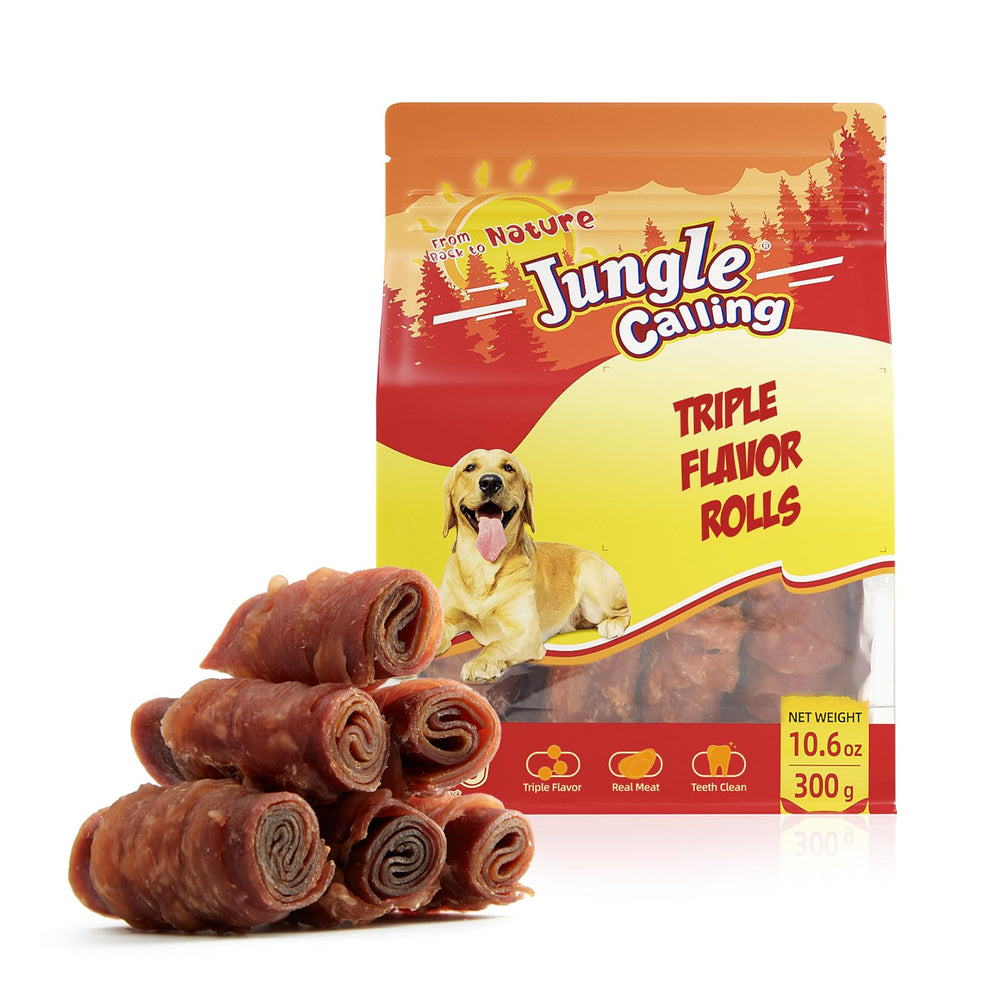 Jungle Calling Triple Flavor Rolls emballage_visible pour montrer le conditionnement et sa praticité.
