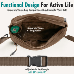 Laisse JUNIPOOCH avec bandoulière, look chic et pratique en balade canine.