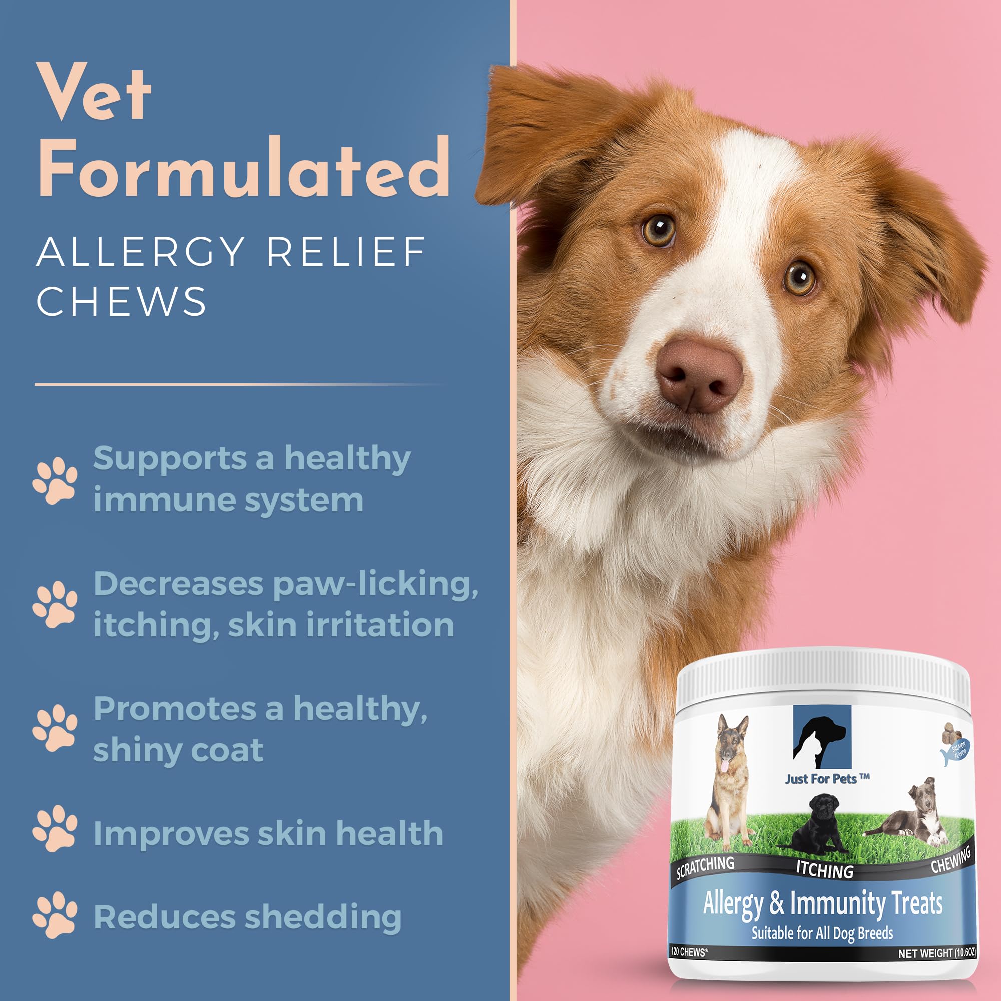 JUST FOR PETS – texture douce des bouchées, faciles à mâcher