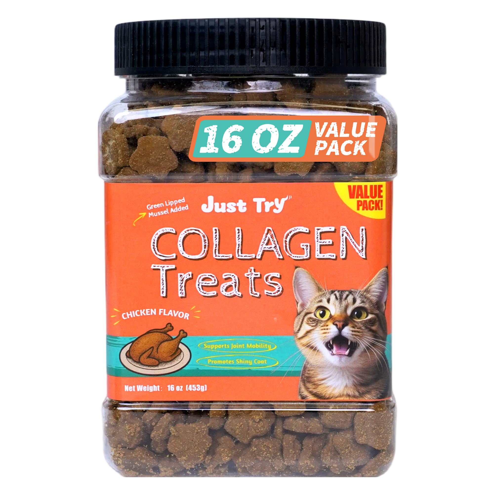 Just Try bouchées collagene chat texture croquante pour récompenser