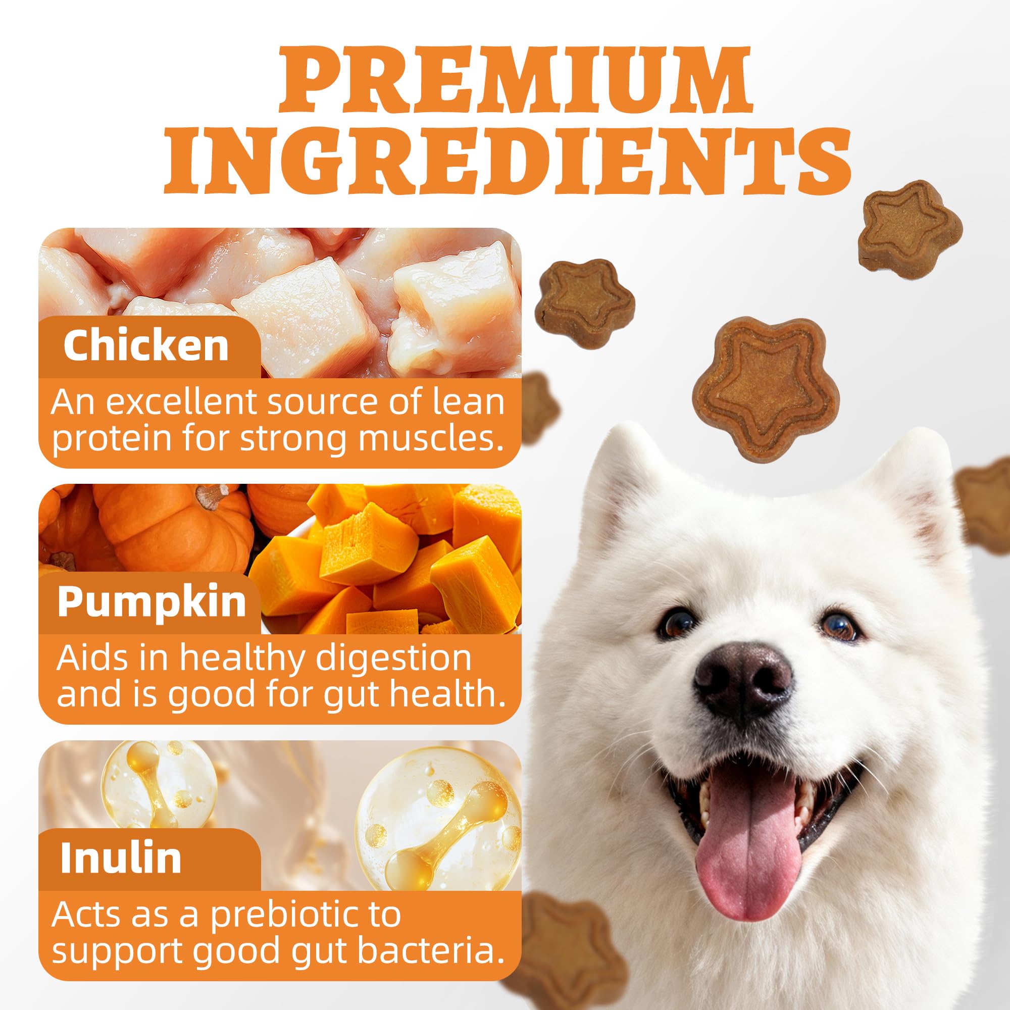 Just Try friandises chien poulet — saveur riche et protéinée pour chiens gourmands.