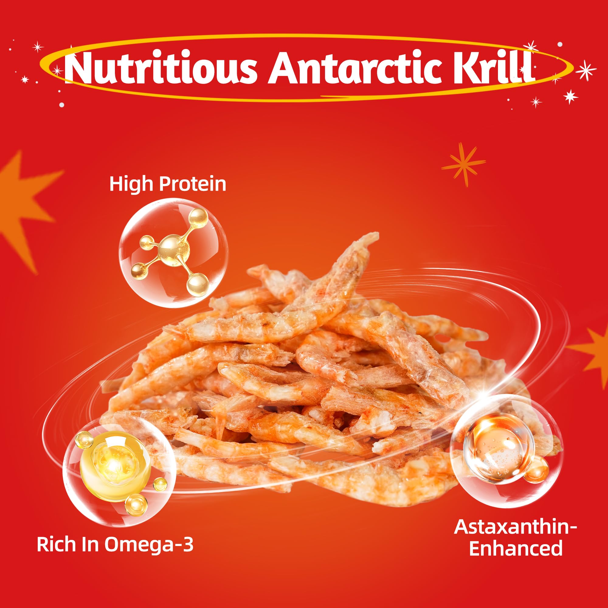 Just Try Krill Topper chat et chien, ingrédients naturels simples