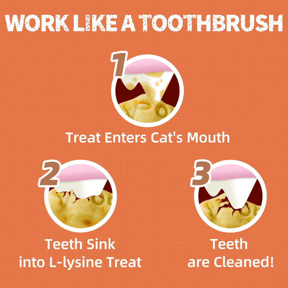 Just Try Lysine Cat Treats lactoferrine intégrée, profil nutritionnel enrichi.