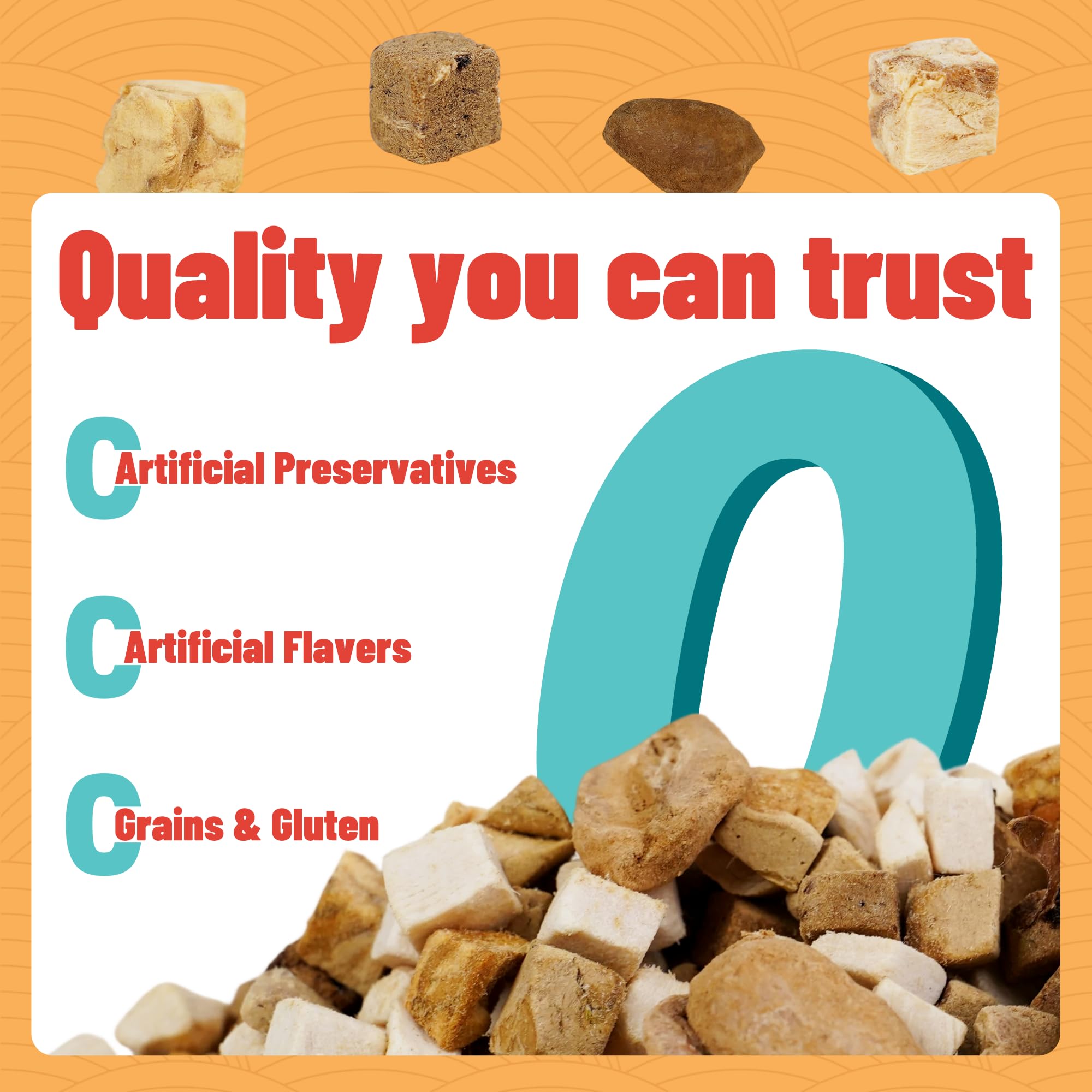 Just Try saveurs protéinées variées pour chiens et chats.