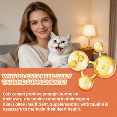 Just Try Taurine pour chat, bouchée poulet, coenzyme Q10 pour une vitalité potentielle.