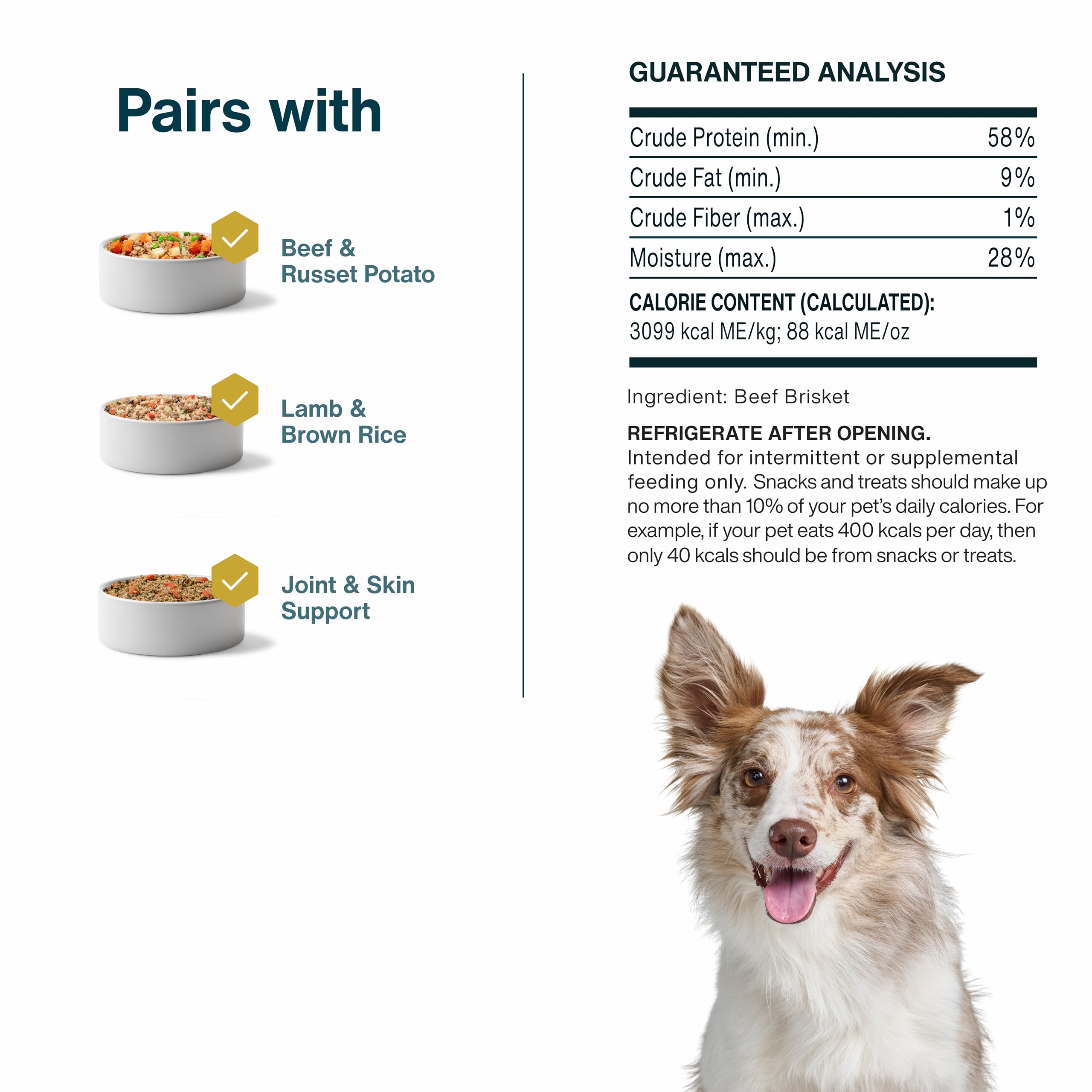JustFoodForDogs emballage-etats-unis : fabriqué aux États‑Unis dans des cuisines locales.