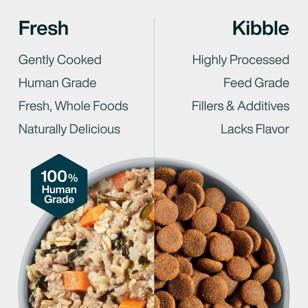 JustFoodForDogs JustFresh nutrition vétérinaire – formulation soutenue par des experts canins.
