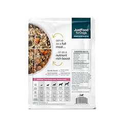 JustFoodForDogs JustFresh, sachet fermé, conservation longue et pratique.