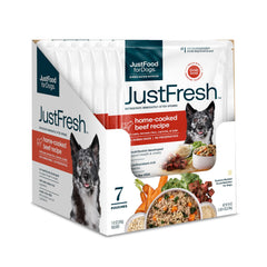 JustFoodForDogs JustFresh sachet fermé, pratique et sans conservateurs.
