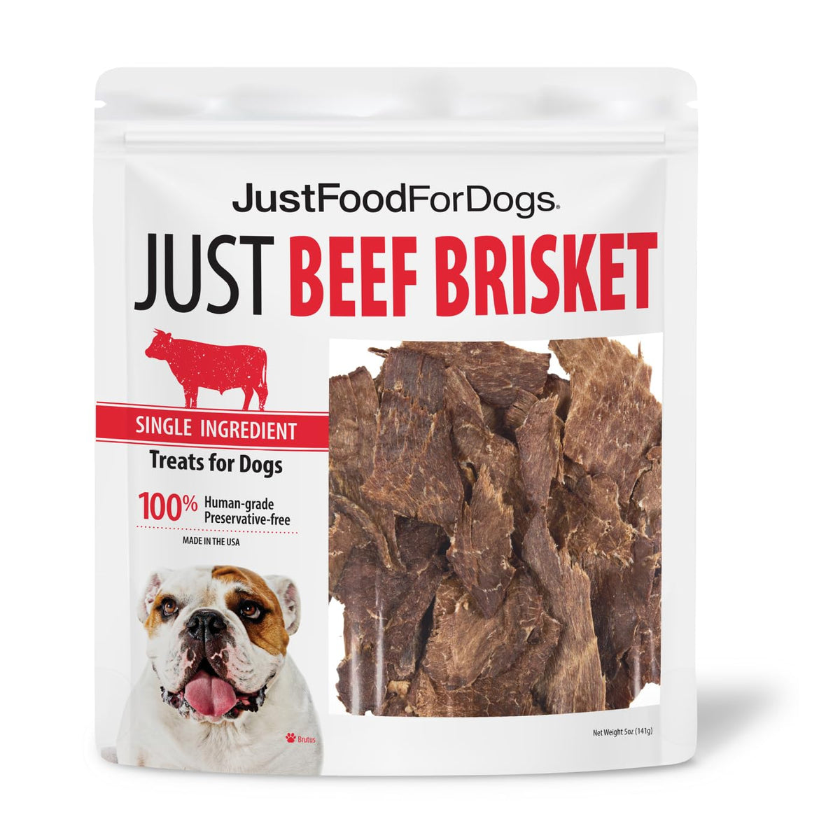 JustFoodForDogs tranche-boeuf-brisket : friandises savoureuses pour l'entraînement.