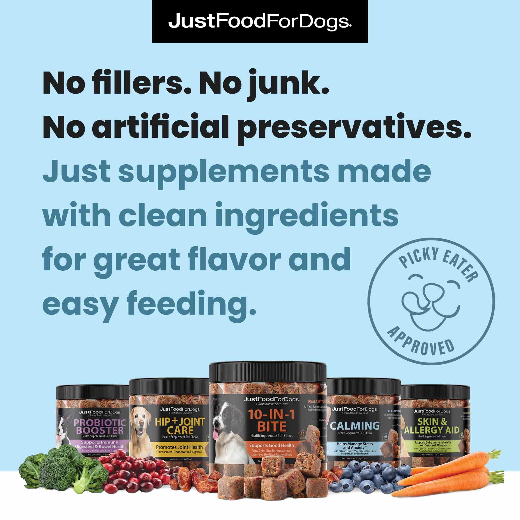 JustFoodForDogs — utilisation quotidienne pour chiens de toutes tailles, pratique et simple.