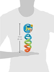 JW Dogs in Action: jouet caoutchouc infusé vanille pour stimulation mentale et jeu interactif.