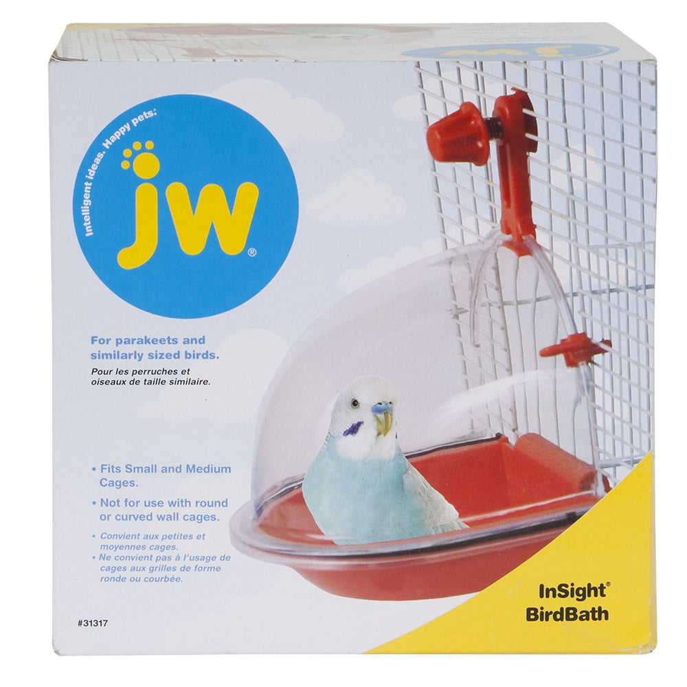 JW Insight : bain adapté pour perruches petites et moyennes, stimulant le jeu